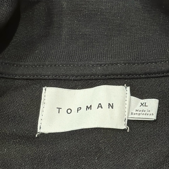 Topman Men’s Quarter Zip Black Size XL - Picture 4 of 4